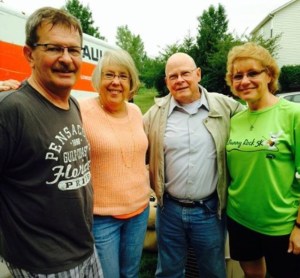 Vivian and Cathy, pictured here with their cute husbands.  Treasures, all.